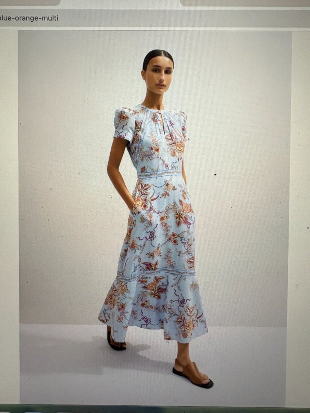 Me+Em Wild Bloom Print Maxi Dress